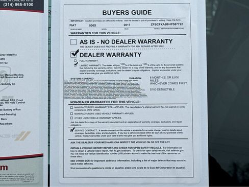 Used 2017 FIAT 500X Pop image 26