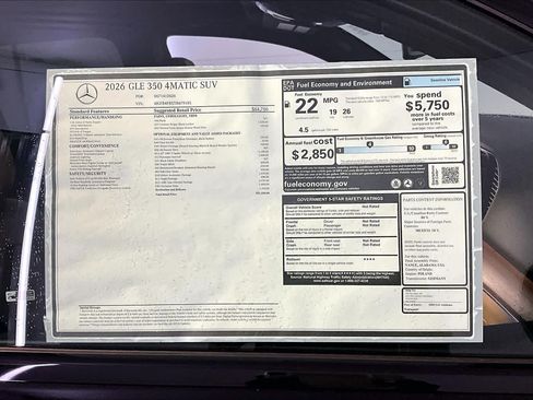 New 2026 Mercedes-Benz GLE 350 4MATIC image 18