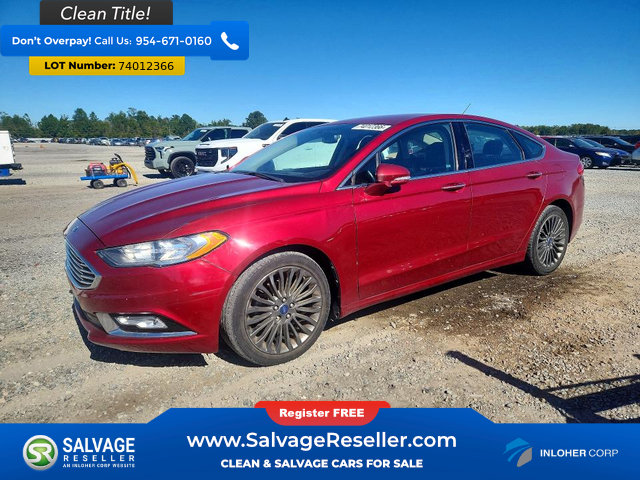 Used 2017 Ford Fusion SE w/ Fusion SE Technology Package FWD image 1