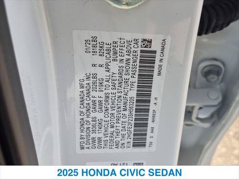 Certified 2025 Honda Civic LX image 26