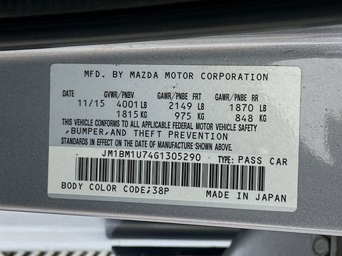 Used 2016 MAZDA MAZDA3 i Sport w/ Preferred Equipment Package FWD image 12