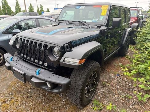 Used 2022 Jeep Wrangler Unlimited Rubicon 4xe w/ Steel Bumper Group AWD/4WD image 4