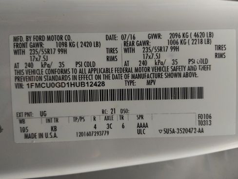 Used 2017 Ford Escape SE FWD image 33