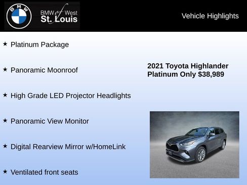 Used 2021 Toyota Highlander Platinum AWD/4WD image 8