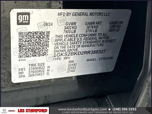 Used 2024 GMC Yukon SLT w/ SLT Premium Package image 20