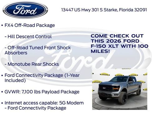 New 2026 Ford F150 XLT w/ FX4 Off-Road Package AWD/4WD image 20