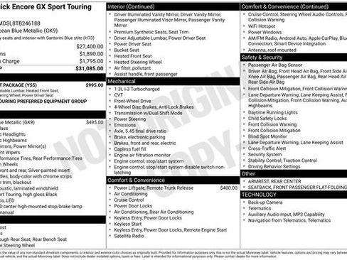 New 2026 Buick Encore GX Sport Touring w/ Comfort Package FWD image 24