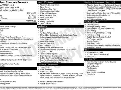 Used 2023 Subaru Crosstrek 2.0i Premium image 39