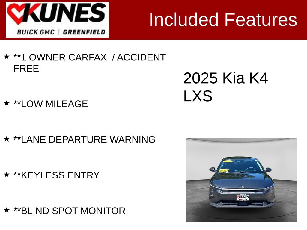 Used 2025 Kia K4 FWD image 3