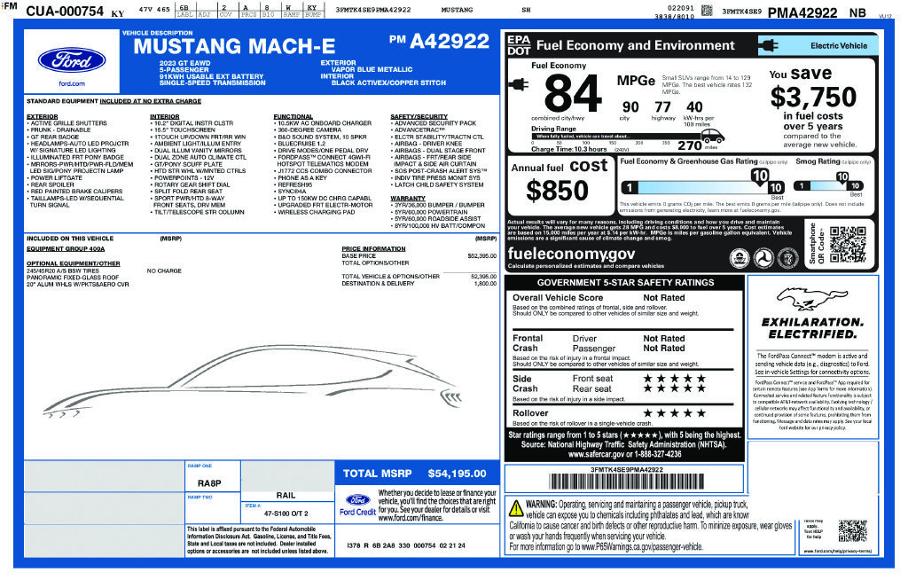 Used 2023 Ford Mustang Mach-E GT AWD/4WD image 36