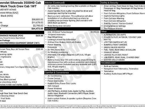 New 2026 Chevrolet Silverado 3500 W/T w/ WT Convenience Package image 4