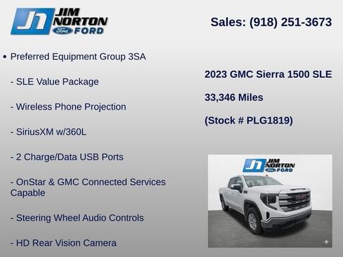 Used 2023 GMC Sierra 1500 SLE AWD/4WD image 15