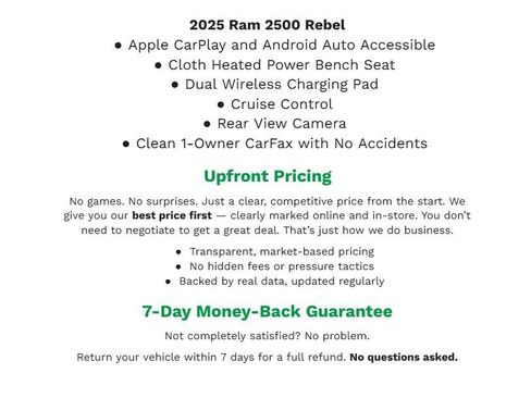 Used 2025 RAM 2500 Rebel w/ Rebel Level 1 Equipment Group AWD/4WD image 2