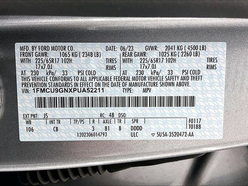 Certified 2023 Ford Escape Active AWD/4WD image 35