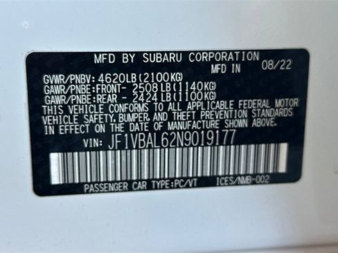 Used 2022 Subaru WRX Limited image 36