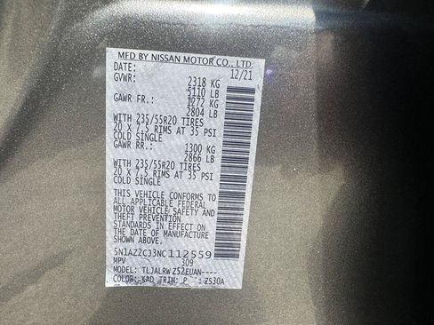 Used 2022 Nissan Murano SL FWD image 10