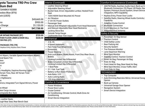 Used 2019 Toyota Tacoma TRD Pro w/ Desert Air Intake Package AWD/4WD image 3