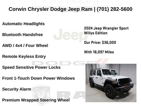 Certified 2024 Jeep Wrangler Willys image 40