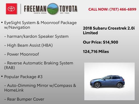 Used 2018 Subaru Crosstrek 2.0i Limited AWD/4WD image 5