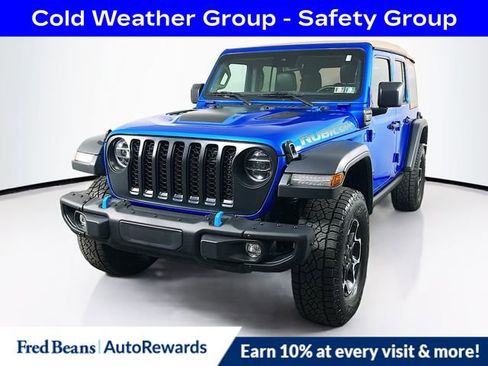 Used 2022 Jeep Wrangler Unlimited Rubicon 4xe w/ Steel Bumper Group AWD/4WD image 3