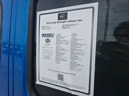 Used 2024 Jeep Wrangler Unlimited Sahara w/ Technology Group AWD/4WD image 53