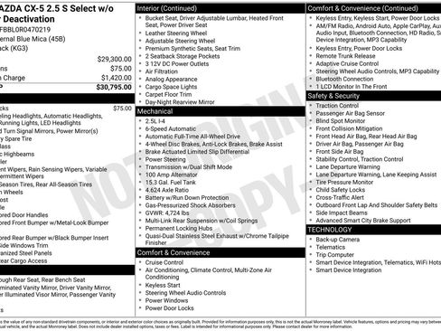 Used 2024 MAZDA CX-5 AWD 2.5 S w/ Select Package image 16