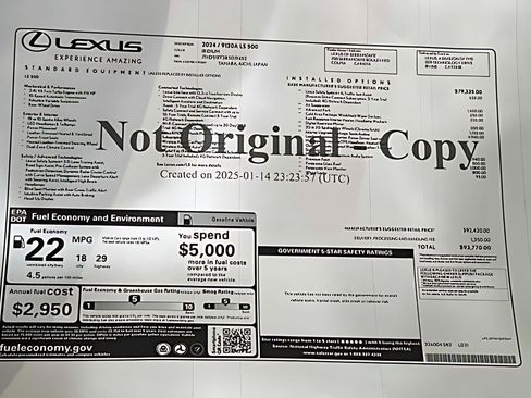 Used 2024 Lexus LS 500 w/ Interior Upgrade Package image 24