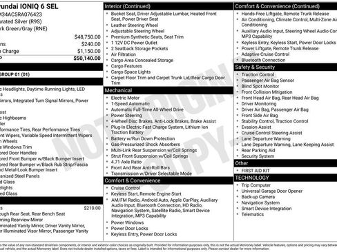 New 2024 Hyundai Ioniq 6 SEL image 6