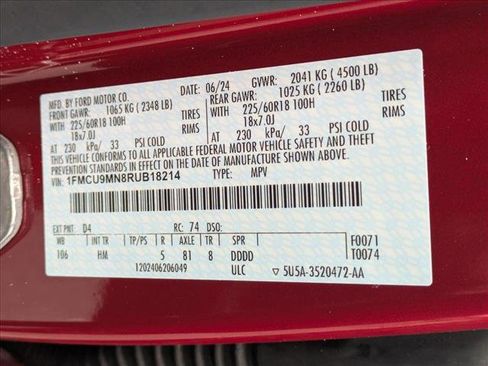 New 2024 Ford Escape ST-Line w/ Tech Pack #1 image 19