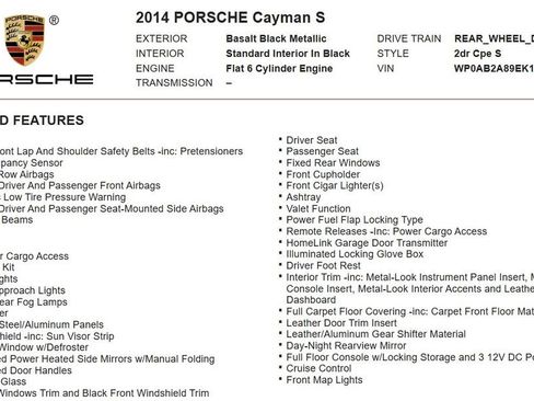Used 2014 Porsche Cayman S RWD image 17