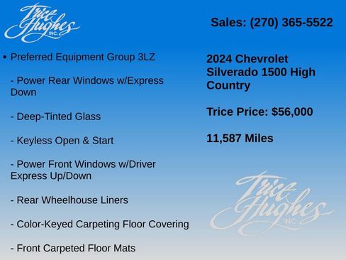Used 2024 Chevrolet Silverado 1500 High Country w/ Technology Package AWD/4WD image 14