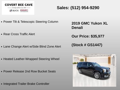 Used 2019 GMC Yukon XL Denali AWD/4WD image 37