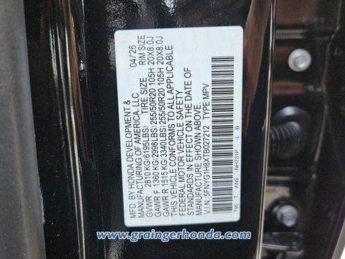New 2026 Honda Pilot Elite image 13