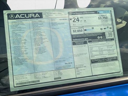 New 2025 Acura TLX SH-AWD w/ A-SPEC Pkg image 19