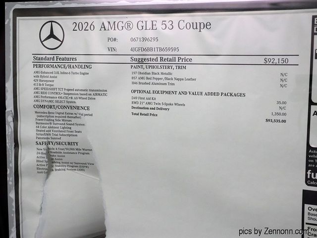 New 2026 Mercedes-Benz GLE 53 AMG 4MATIC Coupe image 30