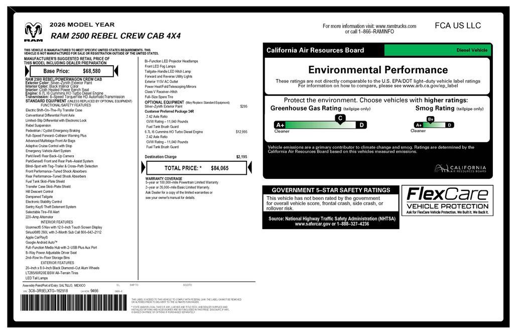 Certified 2026 RAM 2500 Rebel AWD/4WD image 4