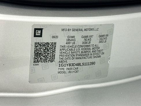 Used 2020 Chevrolet Corvette Stingray Premium Conv w/ 3LT Preferred Equipment Group RWD image 31