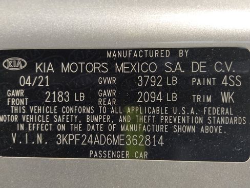 Used 2021 Kia Forte LXS FWD image 33