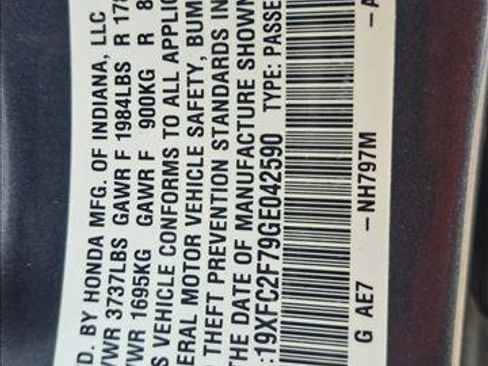 Used 2016 Honda Civic EX image 15