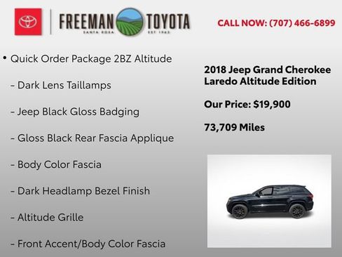 Used 2018 Jeep Grand Cherokee Altitude AWD/4WD image 9