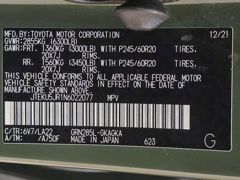 Certified 2022 Toyota 4Runner Limited AWD/4WD image 31