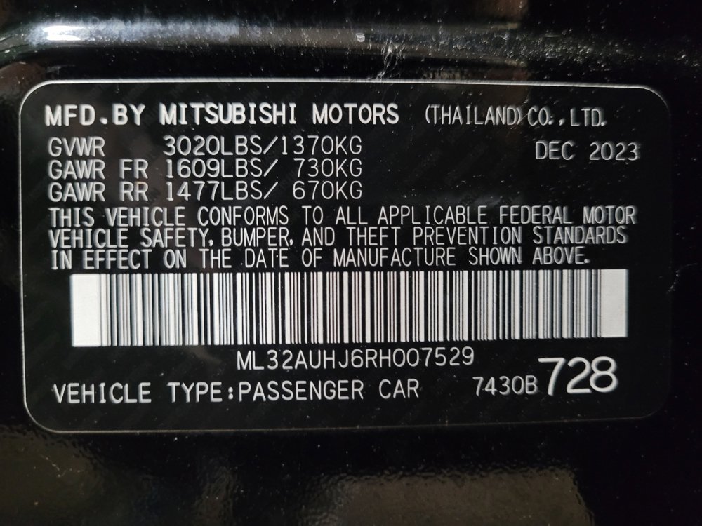 Used 2024 Mitsubishi Mirage ES FWD image 33