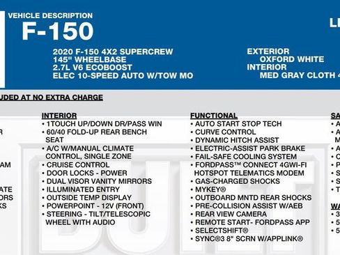 Used 2020 Ford F150 XLT w/ Equipment Group 302A Luxury RWD image 22