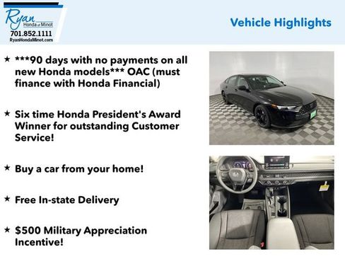 New 2025 Honda Accord SE image 2