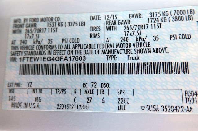 Used 2016 Ford F150 XLT AWD/4WD image 44