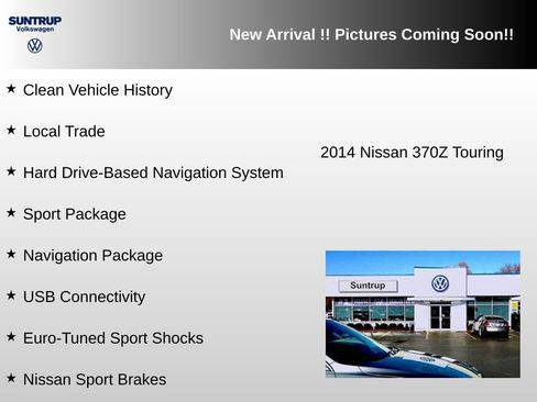 Used 2014 Nissan 370Z Touring w/ Sport Package RWD image 3