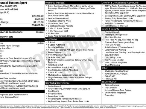 Certified 2021 Hyundai Tucson Sport w/ Winter Weather Package FWD image 32