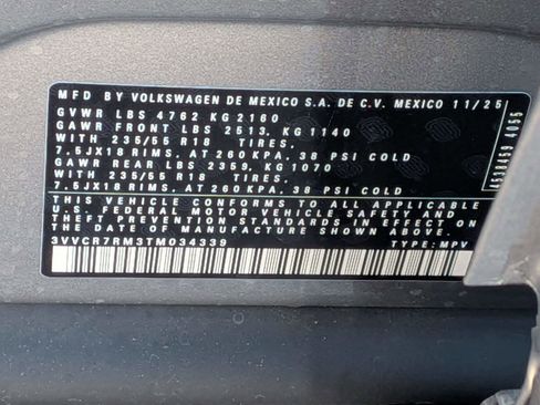 New 2026 Volkswagen Tiguan S image 36