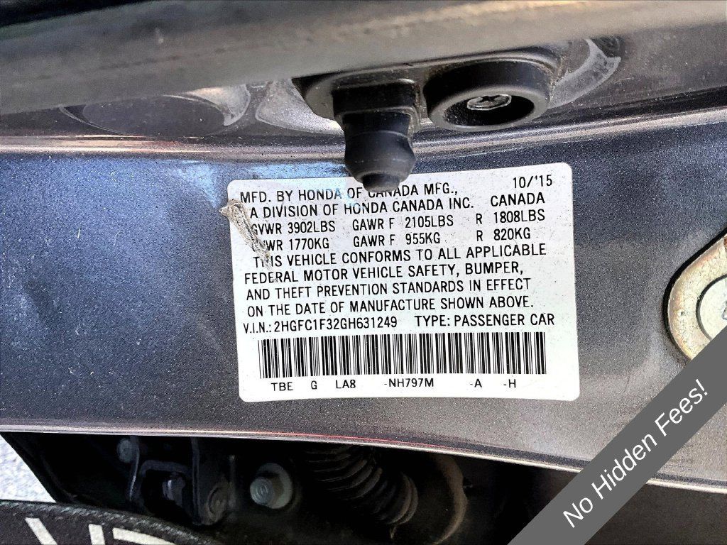 Used 2016 Honda Civic EX-T image 16