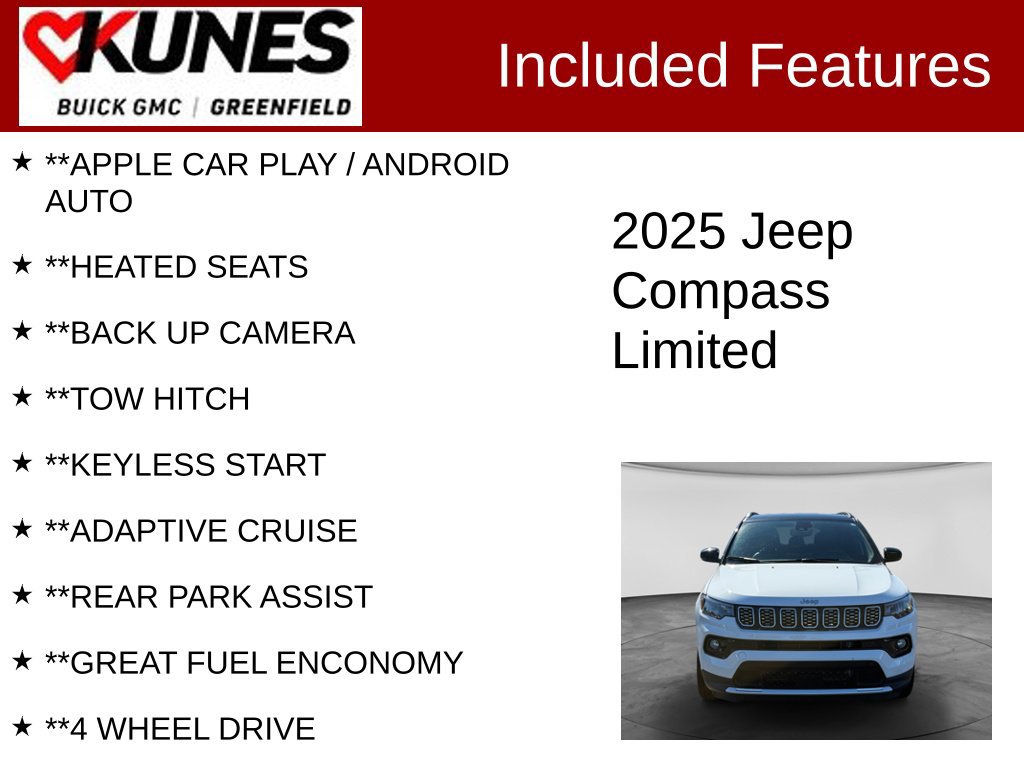 Used 2025 Jeep Compass Limited AWD/4WD image 2